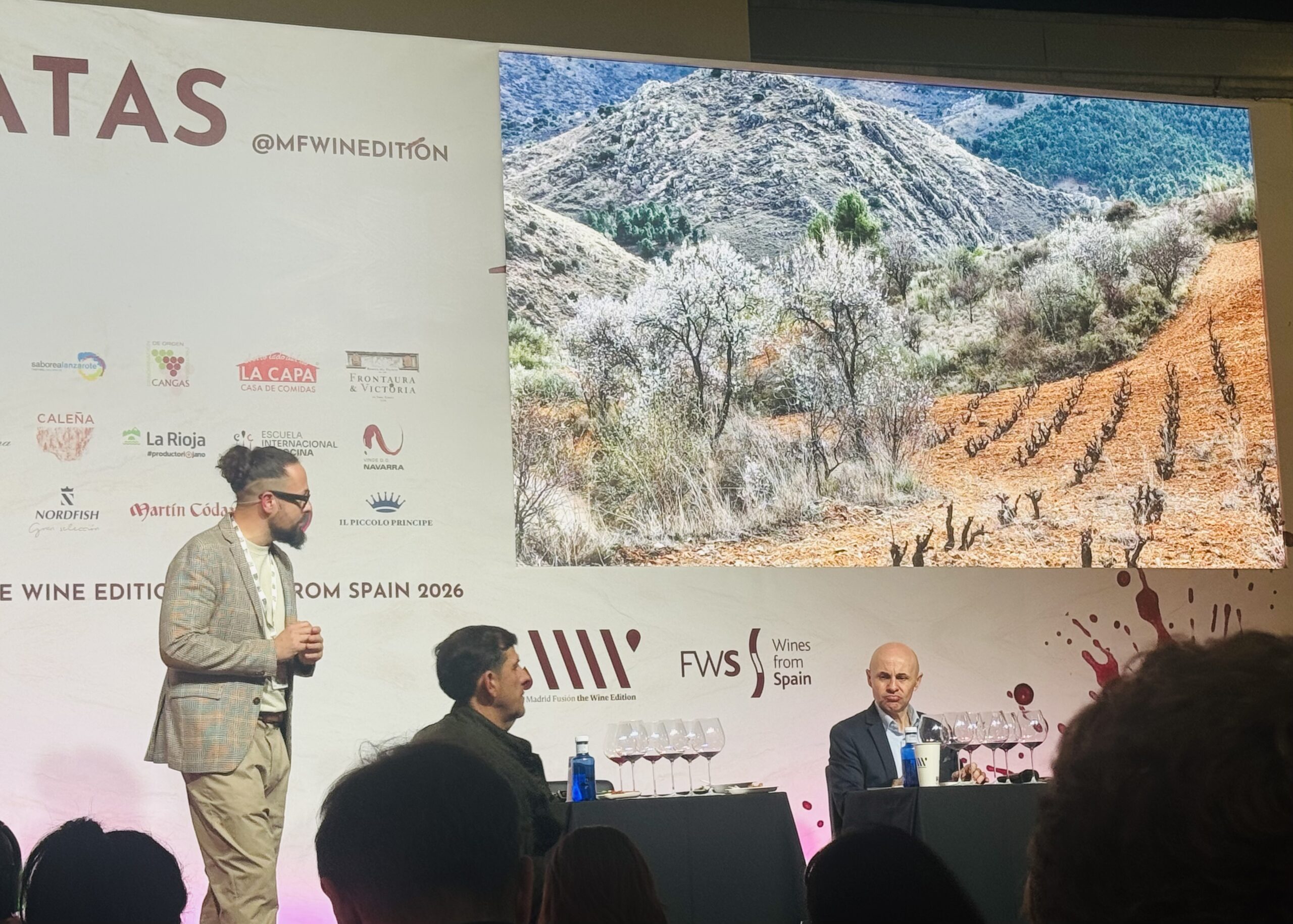 Fernando Mora durante la cata de garnachas de Aragón en Madrid Fusión