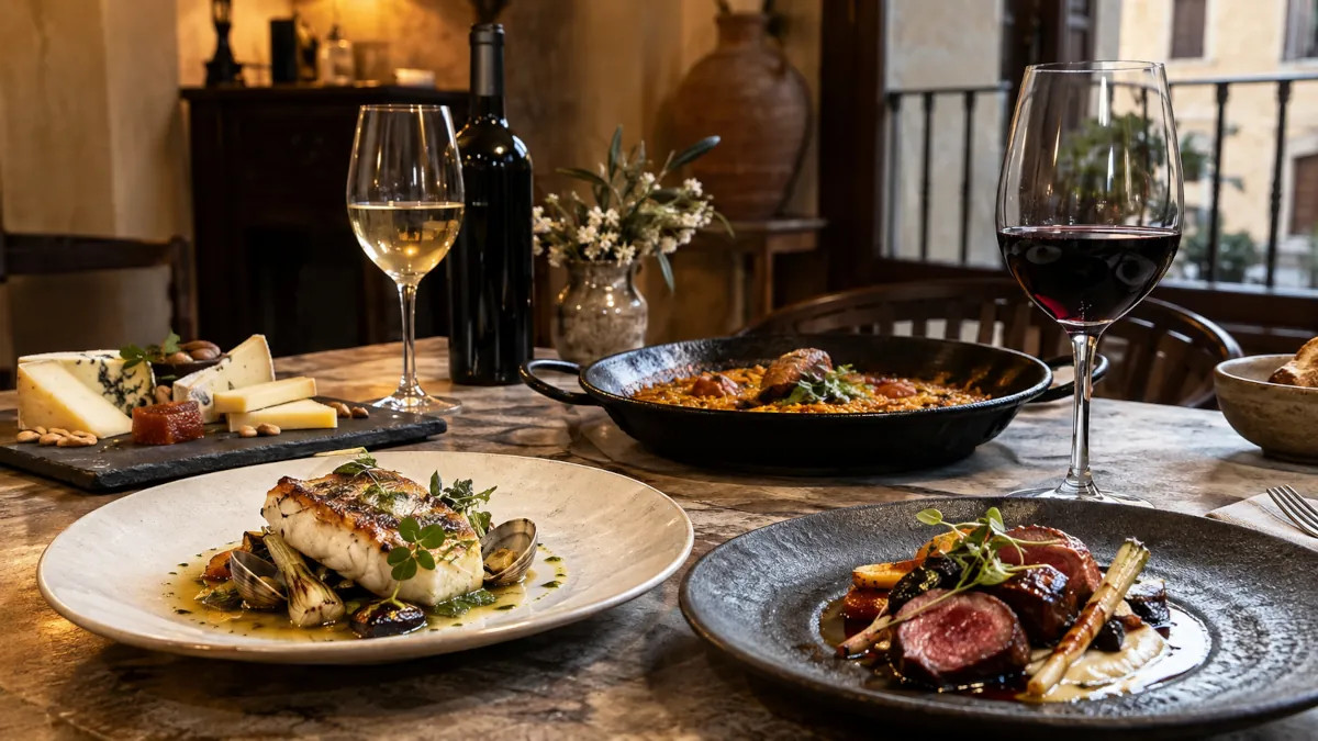 Maridaje de vinos con diferentes tipo de comida